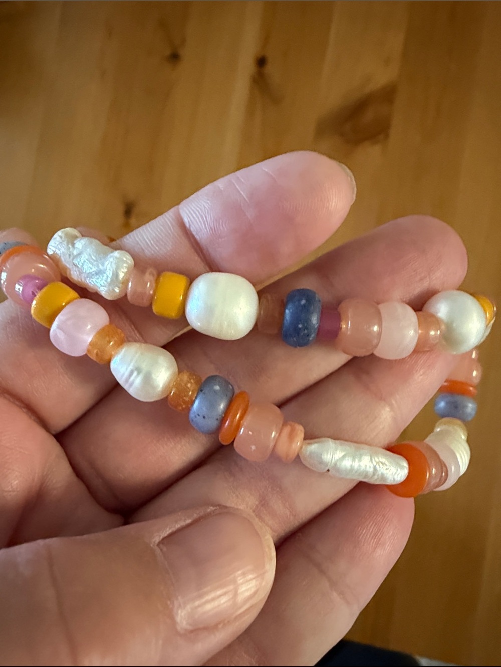 Madewell Beaded Necklace with Pearl Accents - Picture 4 of 4